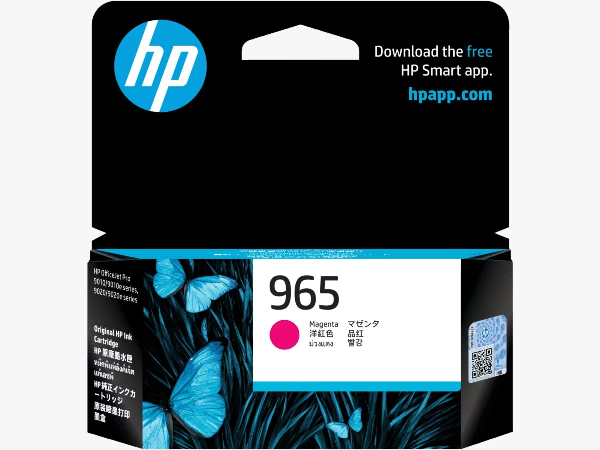 [Original] HP Ink Cartridge HP 965/965XL Black Cyan Magenta Yellow 