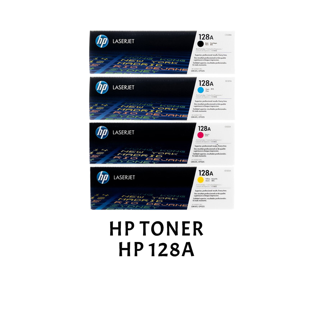 [ORIGINAL] HP Toner Cartridge 128A Black Cyan Yellow Magenta CE320A CE321A CE322A CE323A