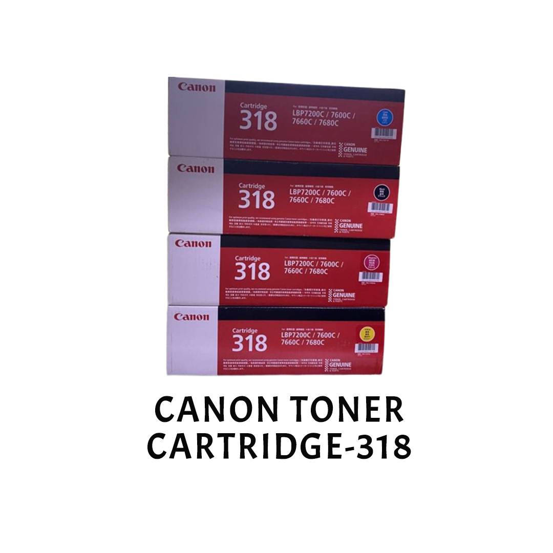 [ORIGINAL] Canon Toner Cartridge 318 Black Cyan Magenta Yellow