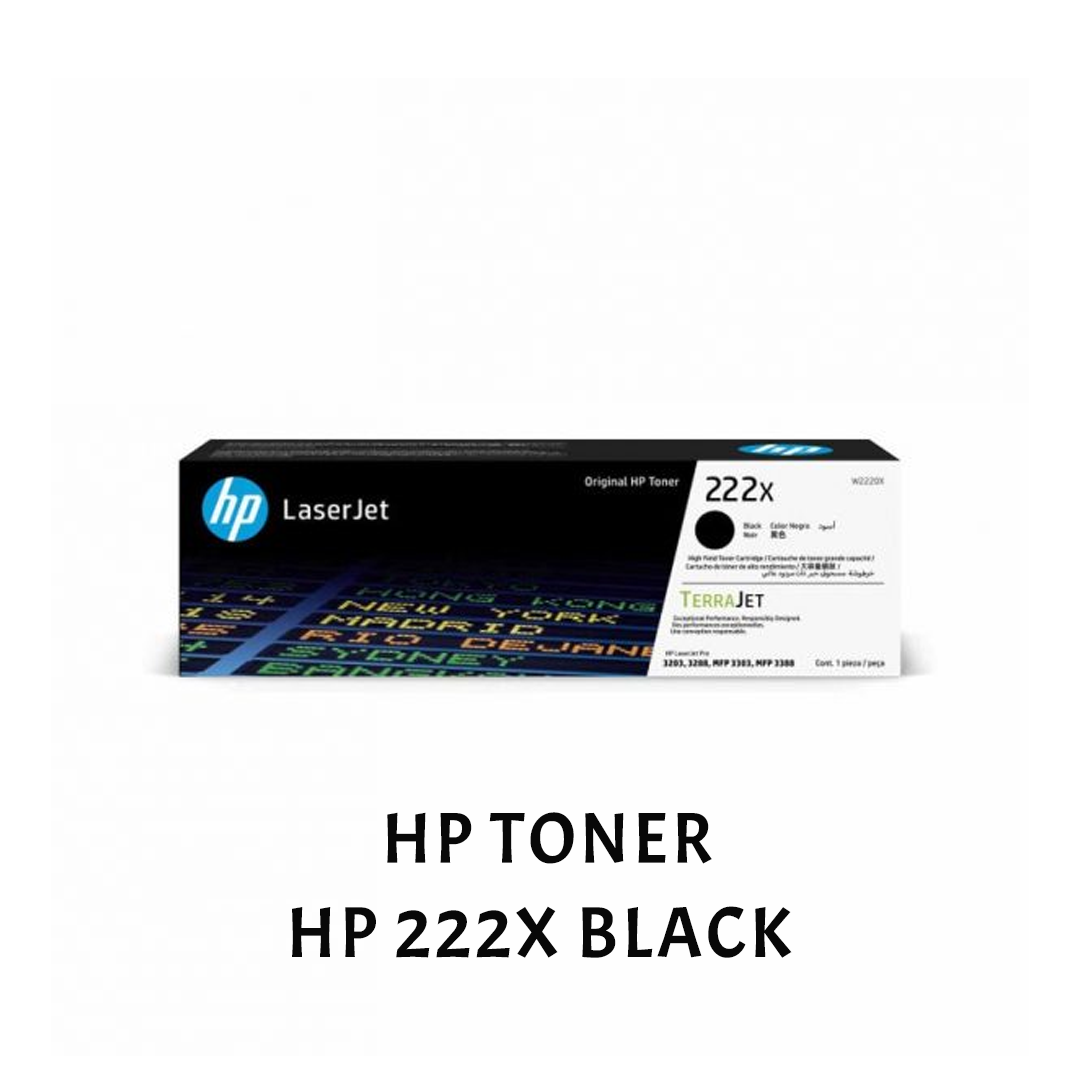 [ORIGINAL] HP Toner Cartridge 222X Black Cyan Magenta Yellow W2220X W2221X W2222X W2223X