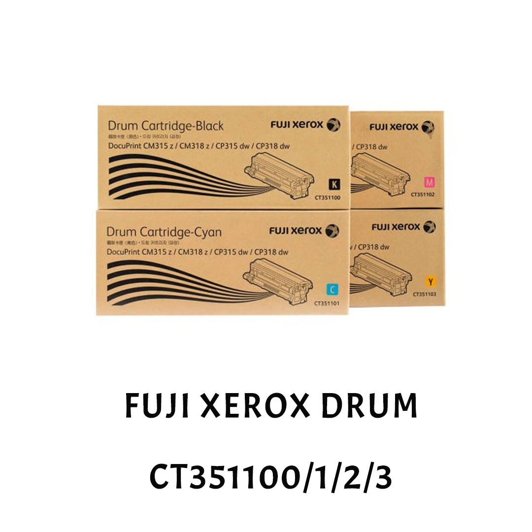 [ORIGINAL] Fujifilm Fuji Xerox DocuPrint CM315z CM318z CP315dw CP318 Drum Cartridge CT351100 CT351101 CT351102 CT351103