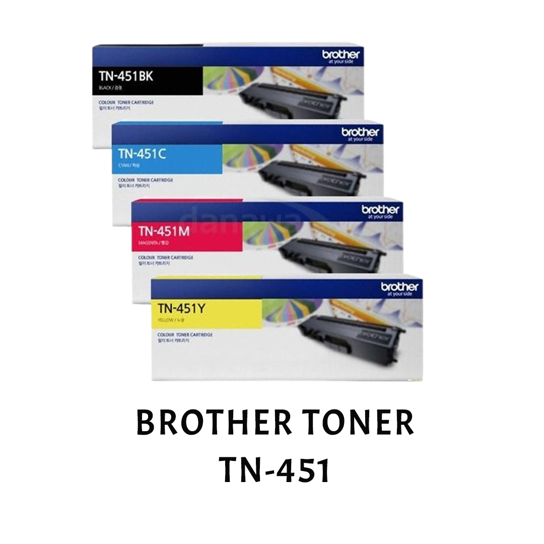 [ORIGINAL] Brother Toner Cartridge TN-451 Black Cyan Magenta Yellow