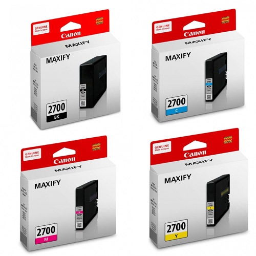 [ORIGINAL] Canon PGI-2700/PGI-2700XL Black Cyan Magenta Yellow Ink Cartridge