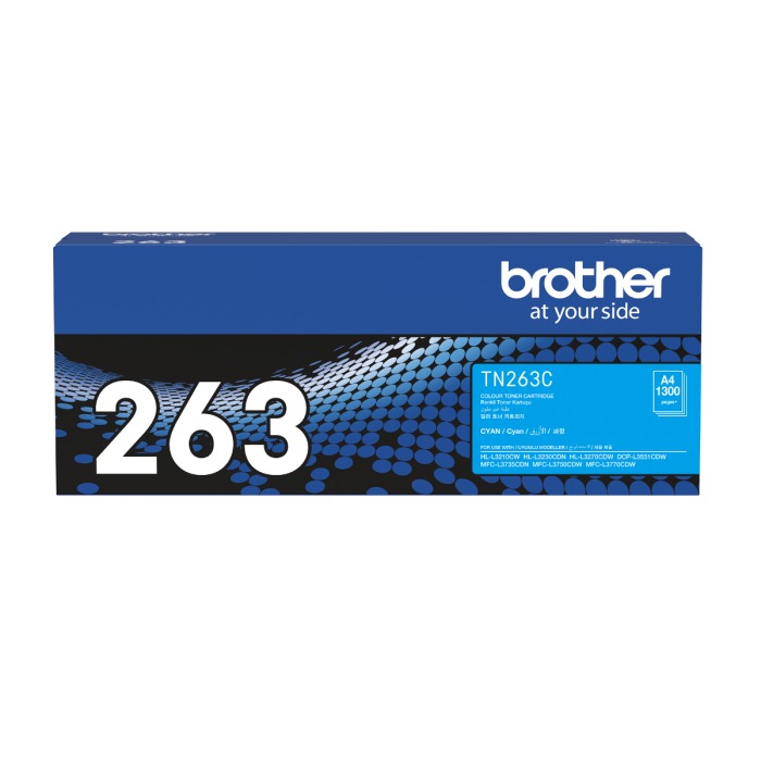 [ORIGINAL] Brother Toner Cartridge TN-263 Black Cyan Magenta Yellow 