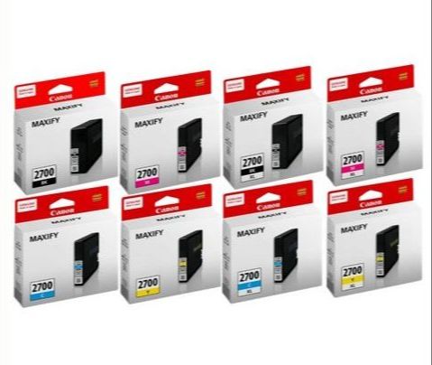 [ORIGINAL] Canon PGI-2700/PGI-2700XL Black Cyan Magenta Yellow Ink Cartridge