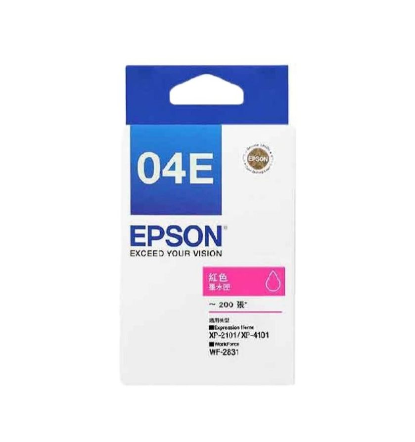 [ORIGINAL] Epson Ink Cartridge 04E Black Cyan Magenta Yellow C13T04E190 C13T04E290 C13T04E390 C13T04E490