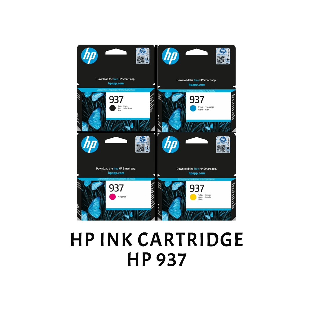 [ORIGINAL] HP Ink Cartridge HP 937 Black Cyan Magenta Yellow 4S6W5NA 4S6W2NA 4S6W3NA 4S6W4NA