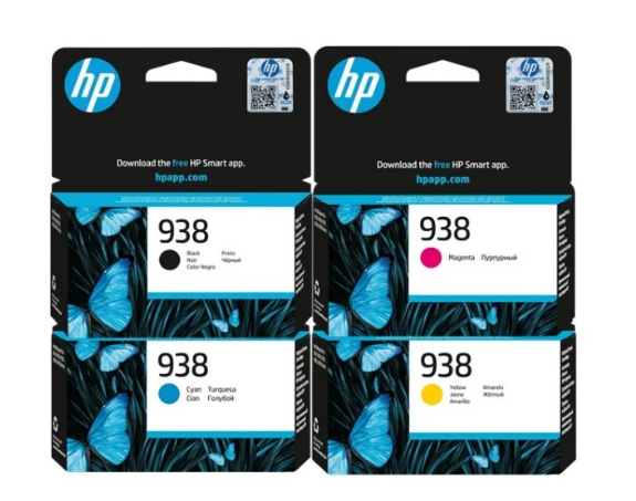 [ORIGINAL] HP Ink Cartridge HP 938 Black, Cyan, Magenta, Yellow 4S6X5PA 4S6X6PA 4S6X7PA 4S6X8PA