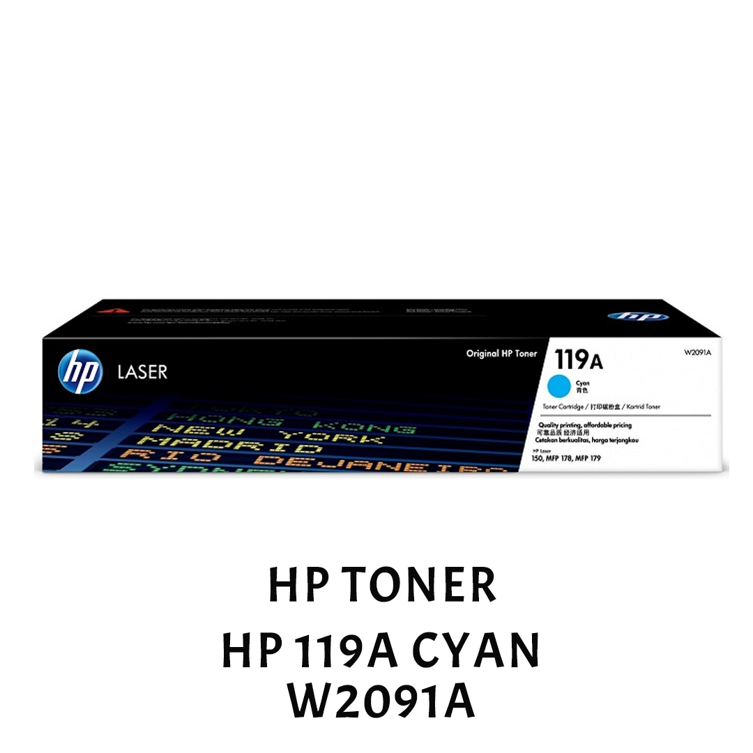 [ORIGINAL] HP Toner Cartridge 119A Black Cyan Magenta Yellow W2090A W2091A W2092A W2093A