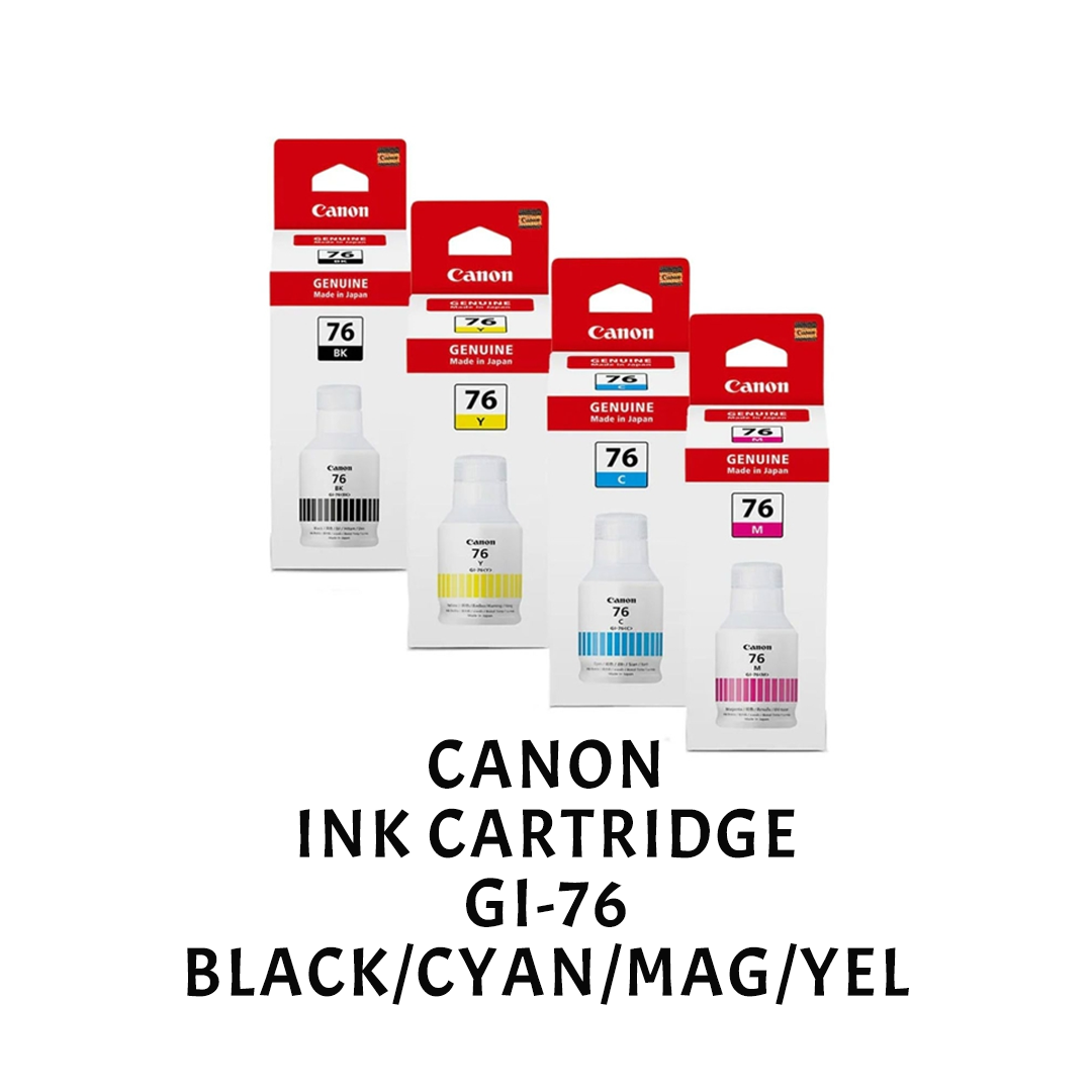 [ORIGINAL] Canon Ink Cartridge GI-76 Black Cyan Magenta Yellow
