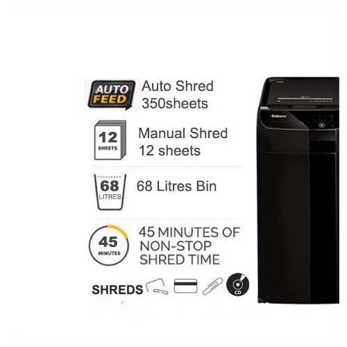 Fellowes AutoMax™ 350C Cross Cut Shredder
