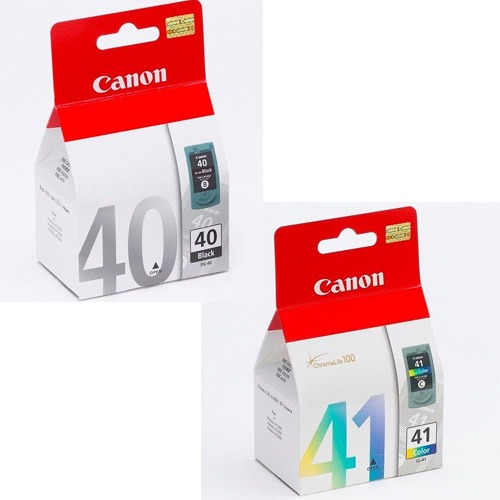 [ORIGINAL] Canon PG-40 Black & CL-41 Color Ink Cartridge 