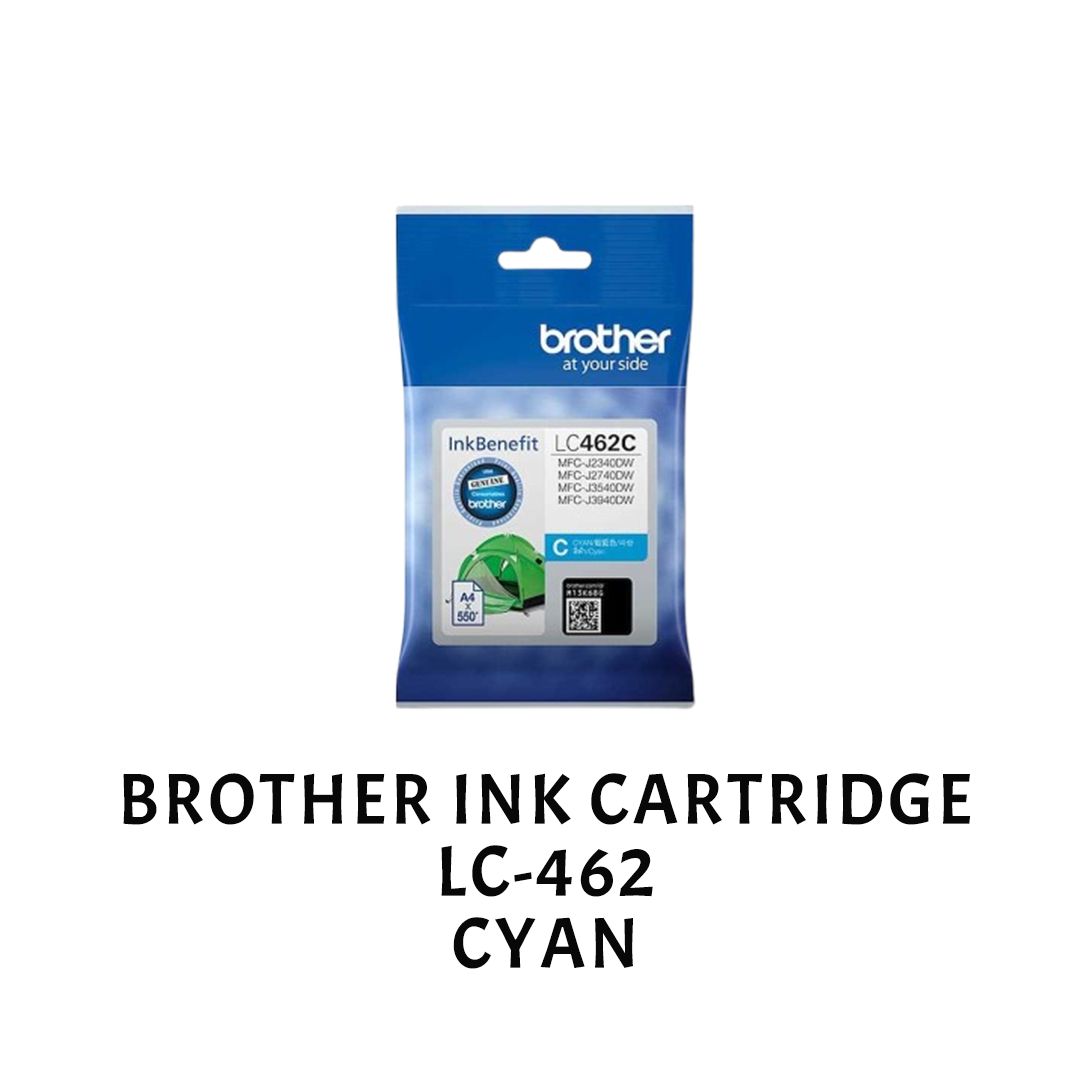 [ORIGINAL] Brother LC462 Black Cyan Magenta Yellow Ink Cartridge