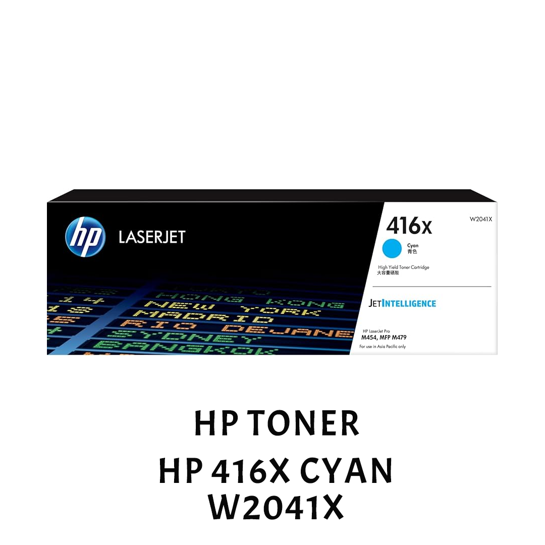 [ORIGINAL] HP Toner HP 416X Black Cyan Magenta Yellow W2040X W2041X W2042X W2043X
