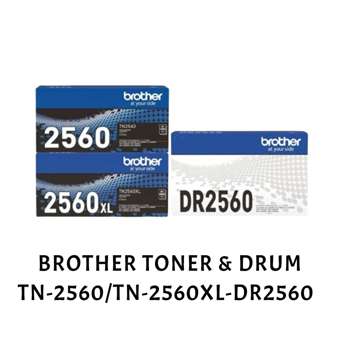 [ORIGINAL] Brother Toner Cartridge TN-2560 / TN-2560XL & Drum DR-2560