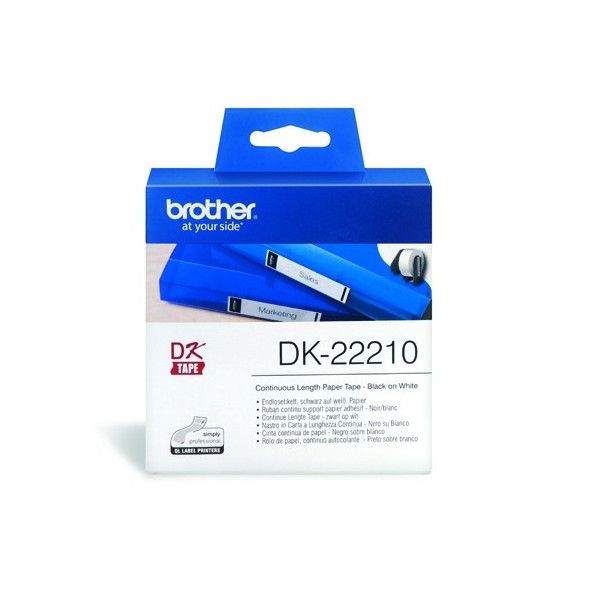 [ORIGINAL] Brother DK-22210 DK22210 DK 22210 White Continuous Roll