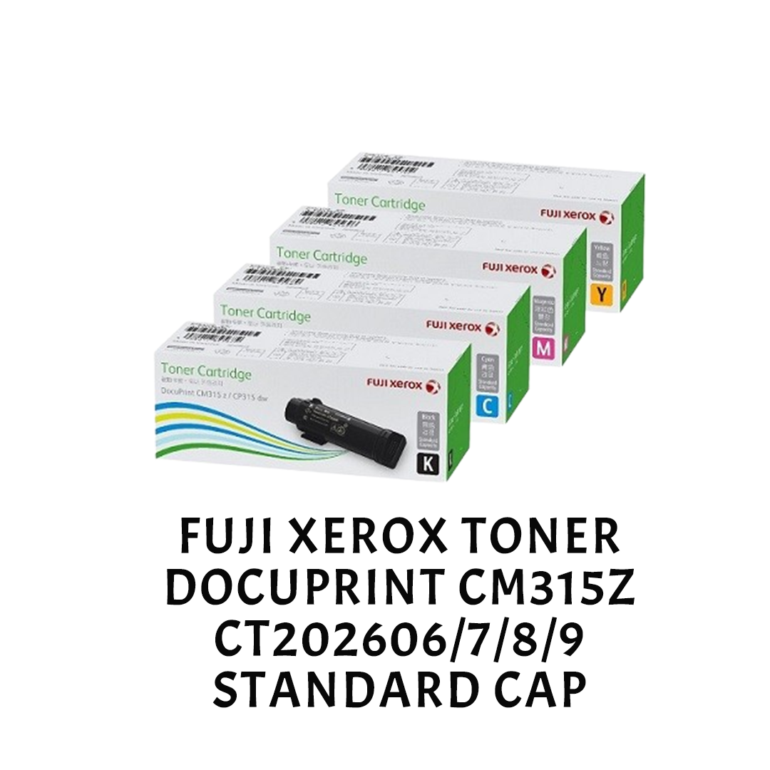 [ORIGINAL] Fujifilm Fuji Xerox CM315 CM315z CP315 CP315dw Toner Cartridge CT202606 CT202607 CT202608 CT202609