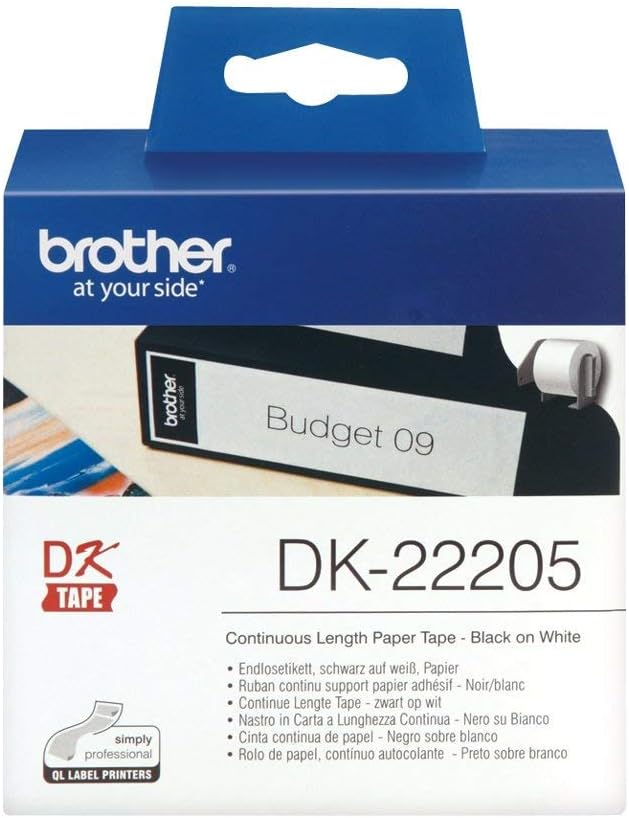 ORIGINAL] Brother DK-22205 DK22205 DK 22205 White Continuous Roll