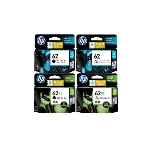[ORIGINAL] HP Ink Cartridge HP 62/62XL BLACK TRI-COLOR C2P04AA C2P06AA C2P05AA C2P07AA