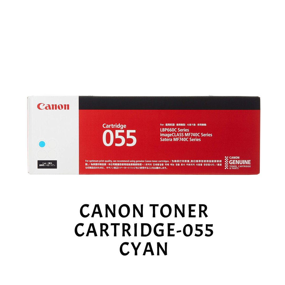 [ORIGINAL] Canon Toner Cartridge 055 Black Cyan Magenta Yellow