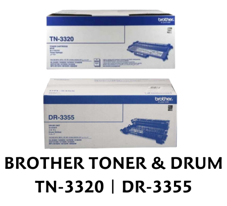 [ORIGINAL] Brother TN-3320 Toner Cartridge & DR-3355 Drum