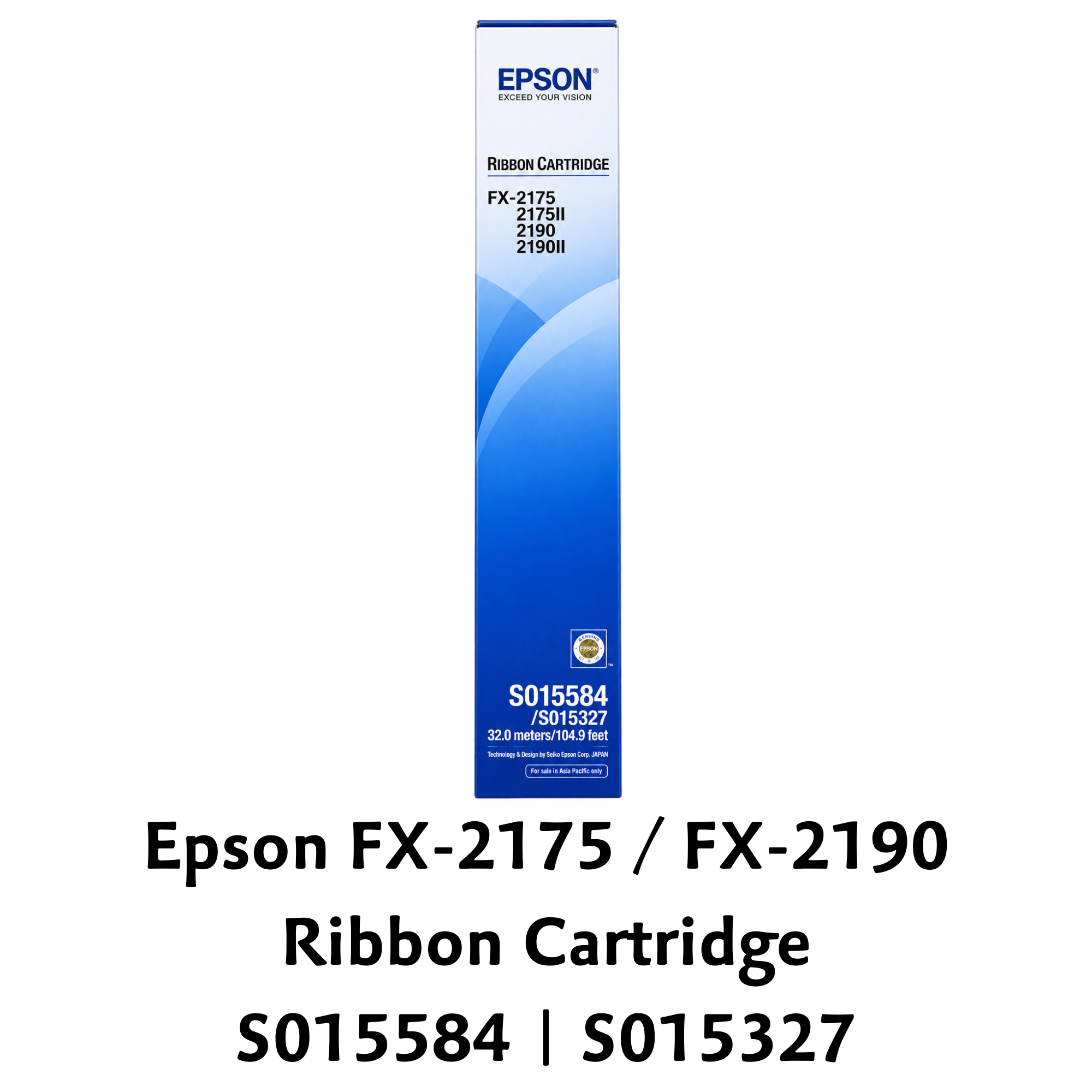 [ORIGINAL] Epson FX-2175/ FX-2190 Ribbon Cartridge (S015584 / S015327)