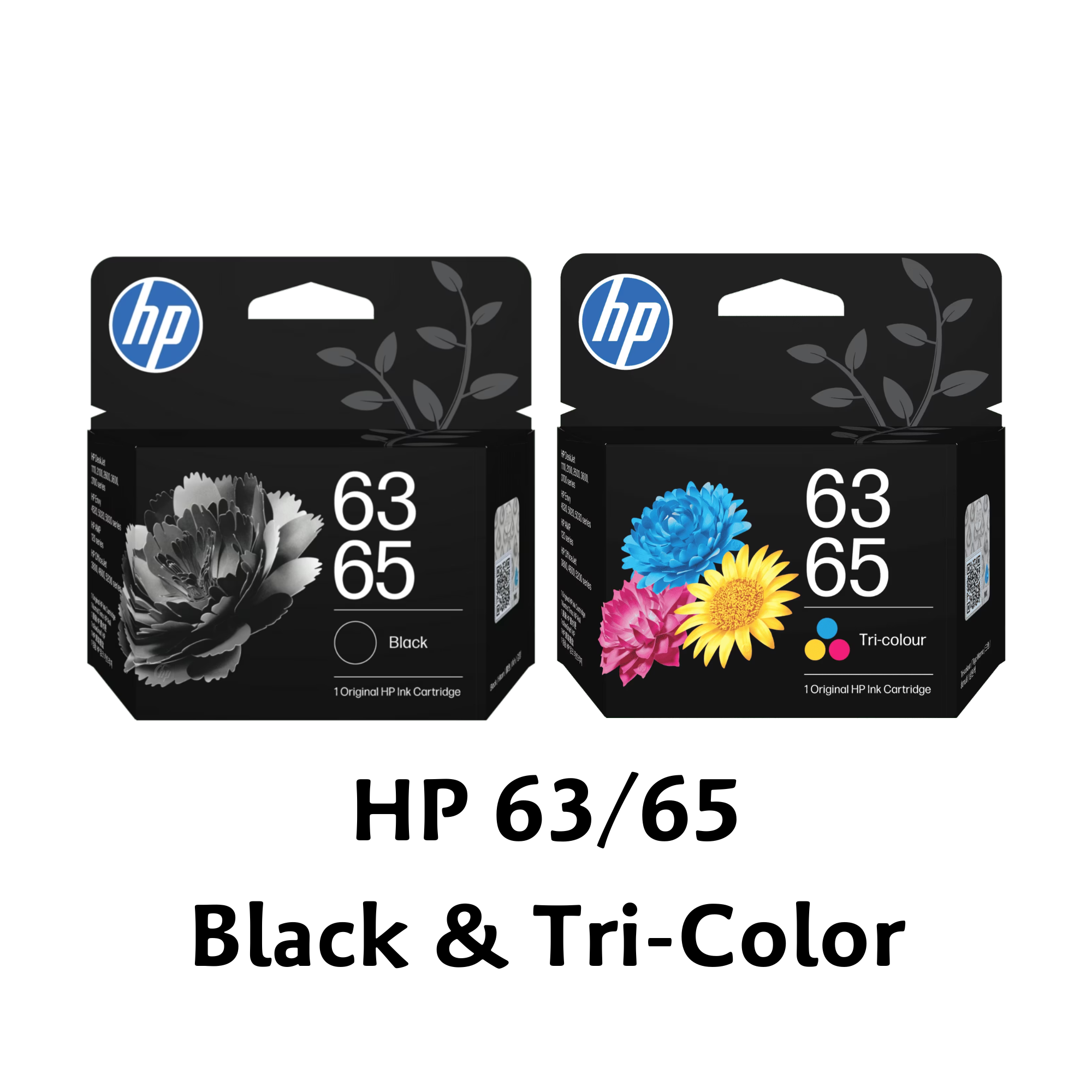 [ORIGINAL] HP 63/65 Black & Tri-Color Ink Cartridge