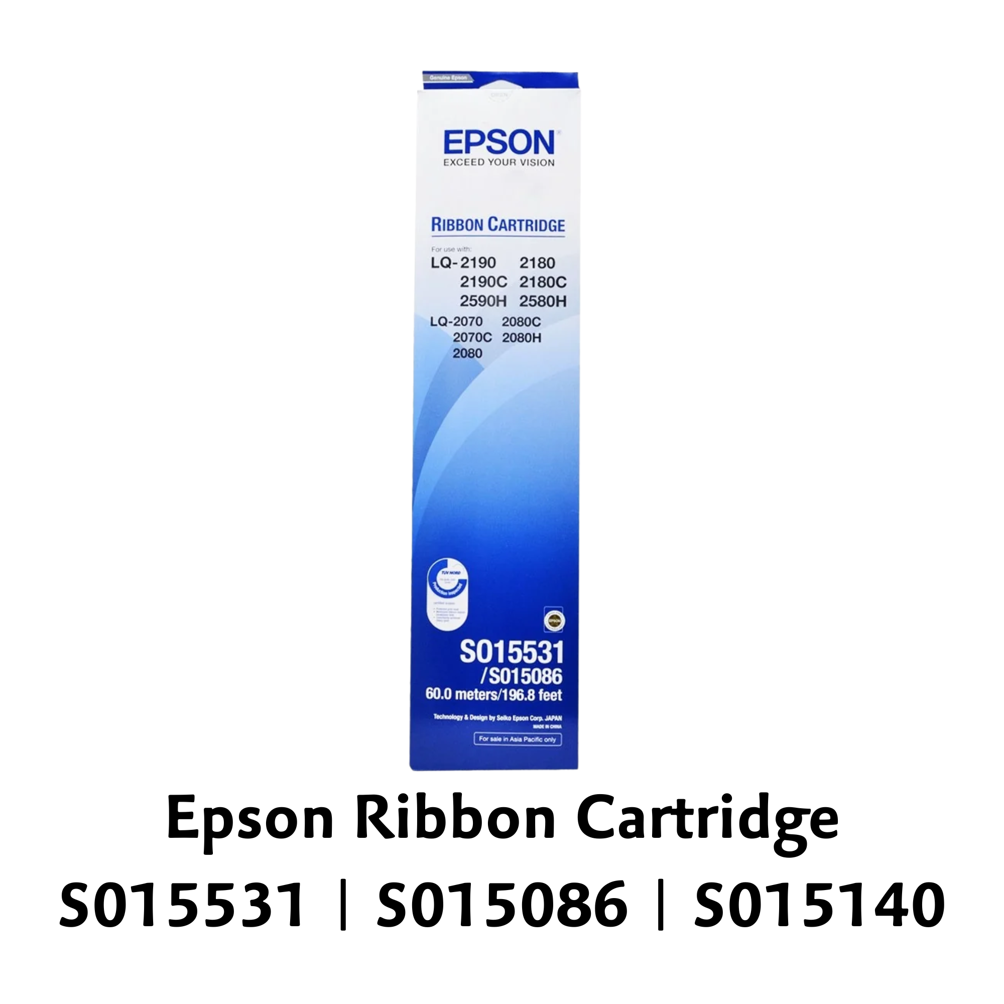 [ORIGINAL] Epson LQ-2170 Fabric Ribbon Cartridge (S015531 / S015086 / S015140)