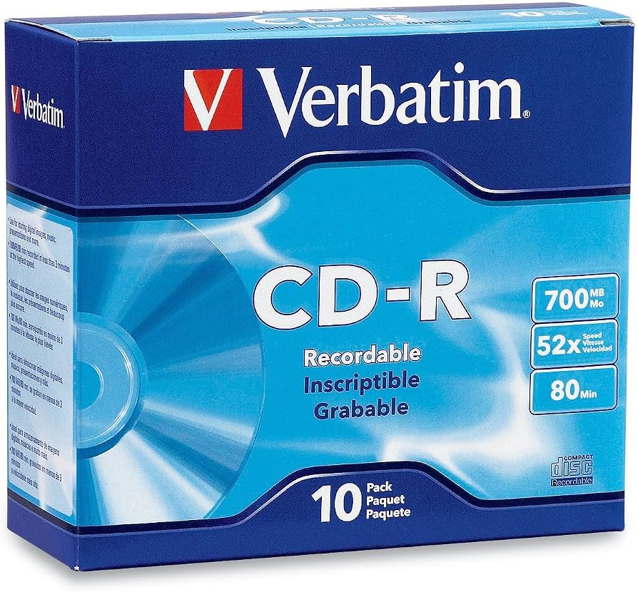 Verbatim CD-R 700MB 52X, 10pcs/box