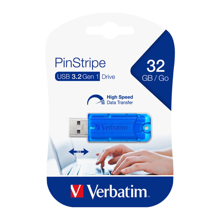 Verbatim PinStripe USB 3.0 (USB 3.2 Gen 1) 32GB Drive