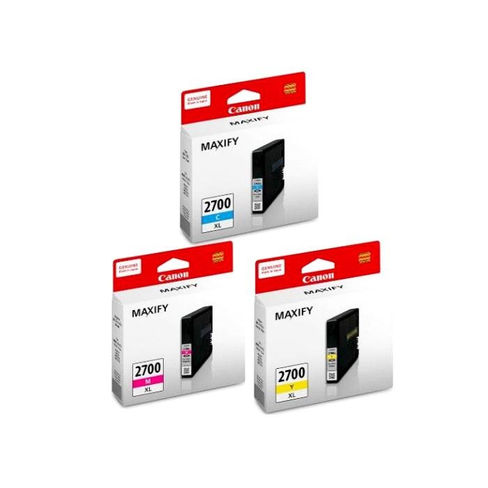 [ORIGINAL] Canon PGI-2700/PGI-2700XL Black Cyan Magenta Yellow Ink Cartridge