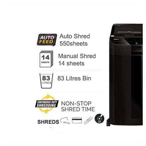 Fellowes AutoMax™ 550C Cross Cut Shredder