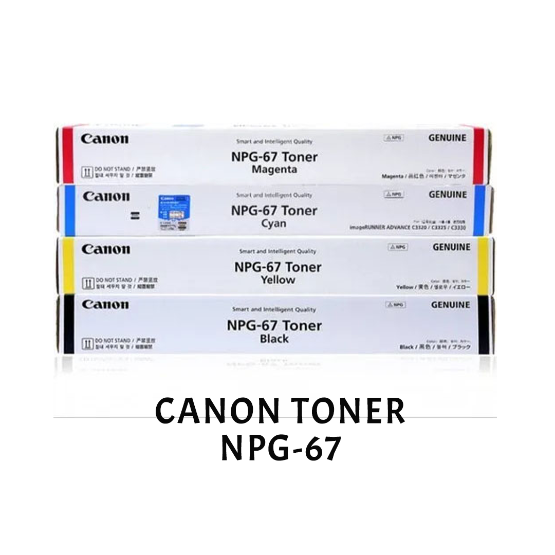 [ORIGINAL] CANON Toner Cartridge NPG 67 Black Cyan Magenta Yellow