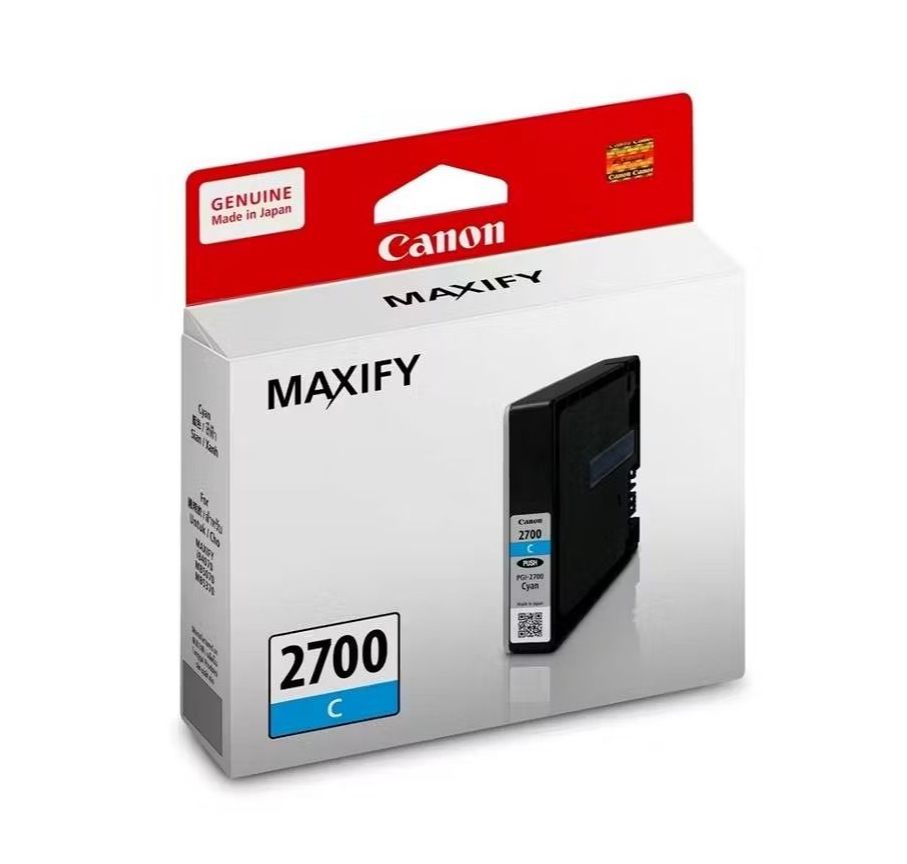 [ORIGINAL] Canon PGI-2700/PGI-2700XL Black Cyan Magenta Yellow Ink Cartridge