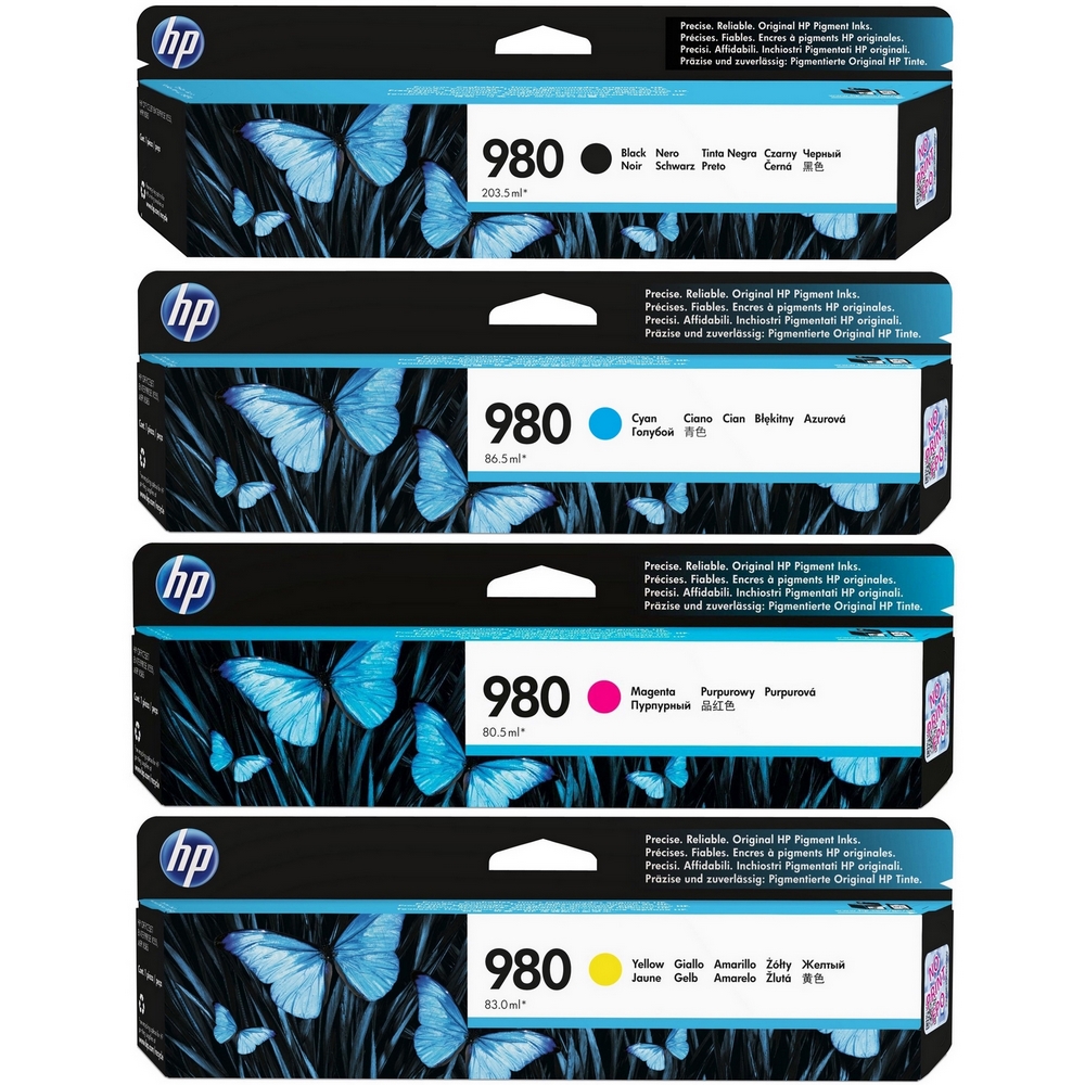 [ORIGINAL] HP Ink Cartridge HP 980 Black Cyan Magenta Yellow D8J07A D8J08A D8J09A D8J10A