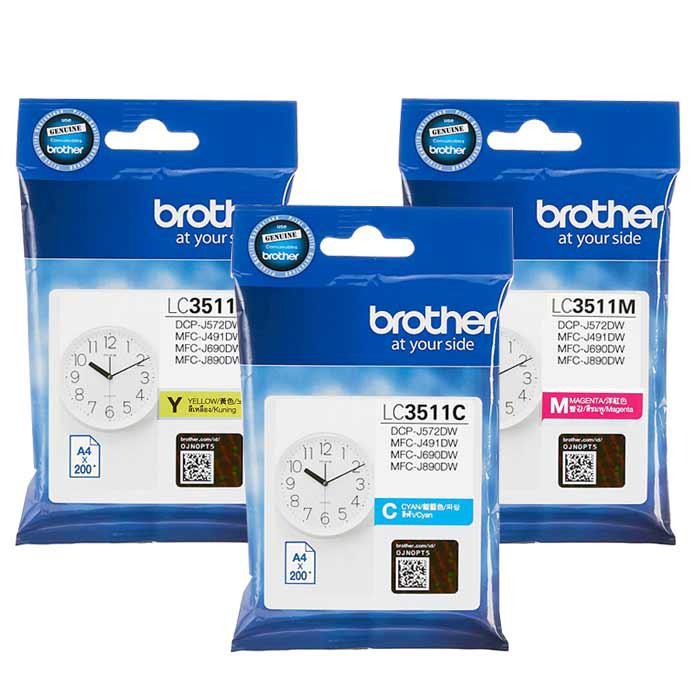 [ORIGINAL] BROTHER Ink Cartridge LC3511  Black Cyan Magenta Yellow