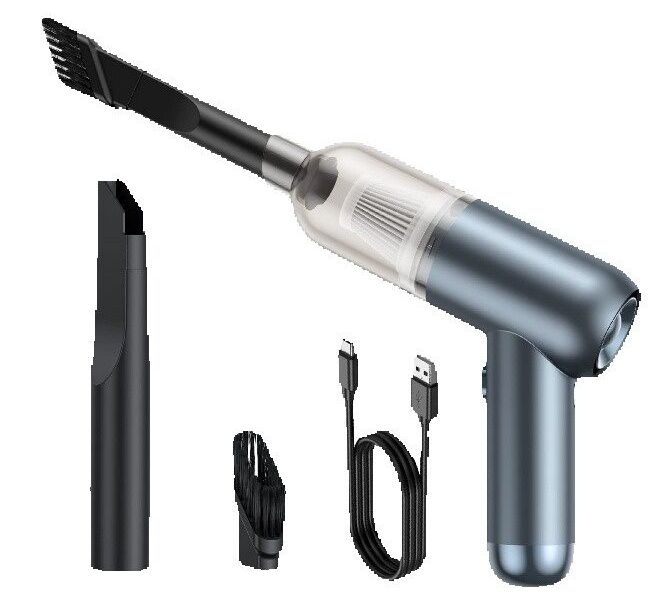 LEMOISTAR Portable Handheld Vacuum Cleaner, Mini Car Vacuum Cleaner Cordless 6000PA Suction, Rechargeable Battery Lightweight Hand Vacuum for Home and Car/Desk Office-Black