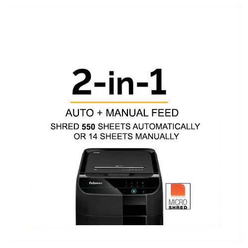 Fellowes AutoMax™ 550C Cross Cut Shredder
