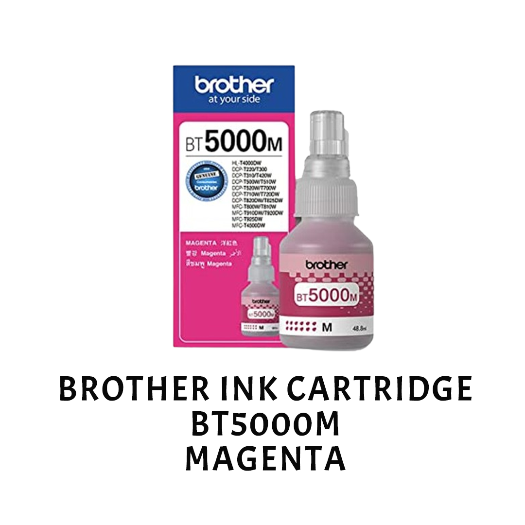 [ORIGINAL] BROTHER Ink Cartridge BTD60BK & BT5000 Cyan Magenta Yellow