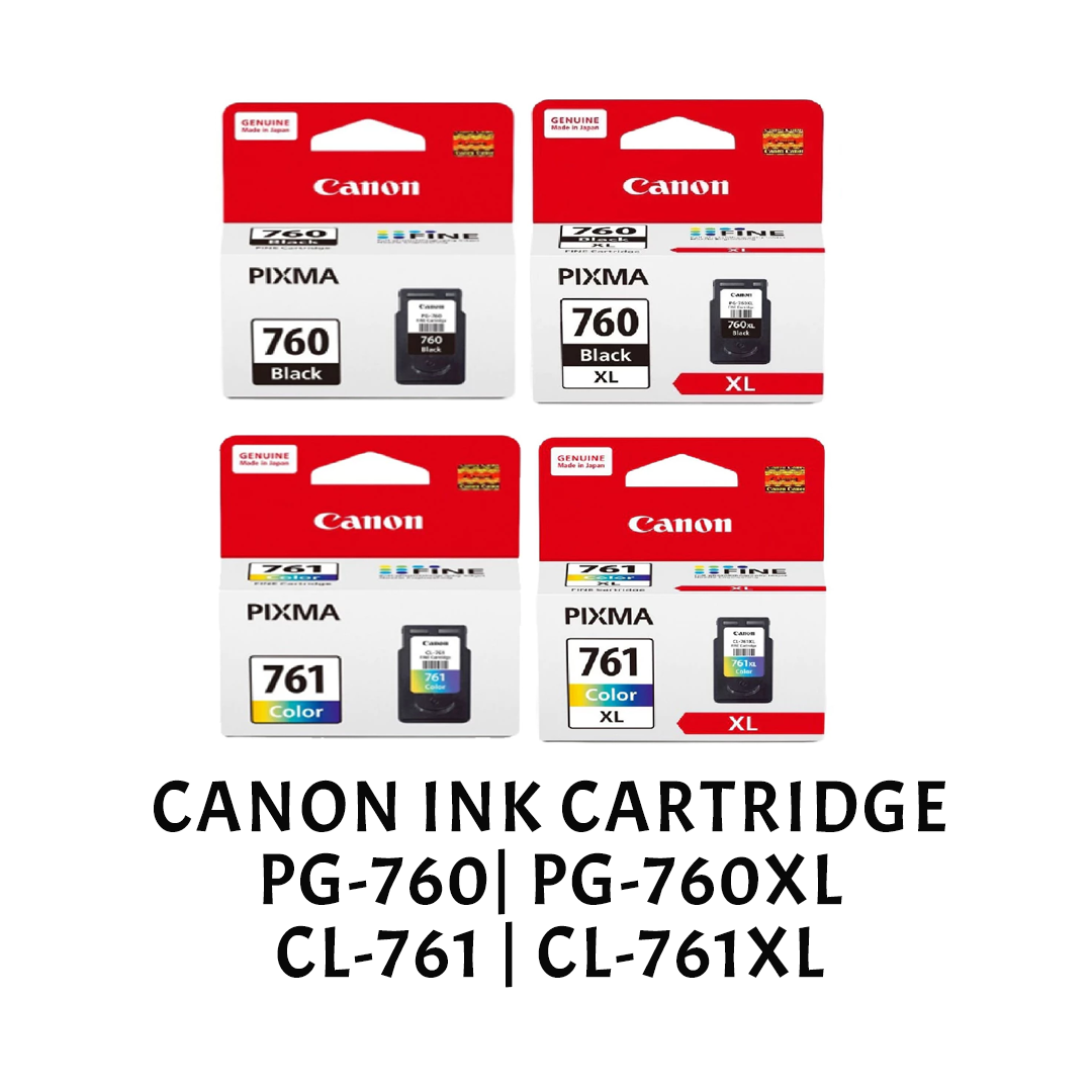 [Original] Canon PG-760 PG 760 / CL-761 CL 761 / PG-760XL PG 760XL / CL-761XL CL 761XL Ink Cartridge