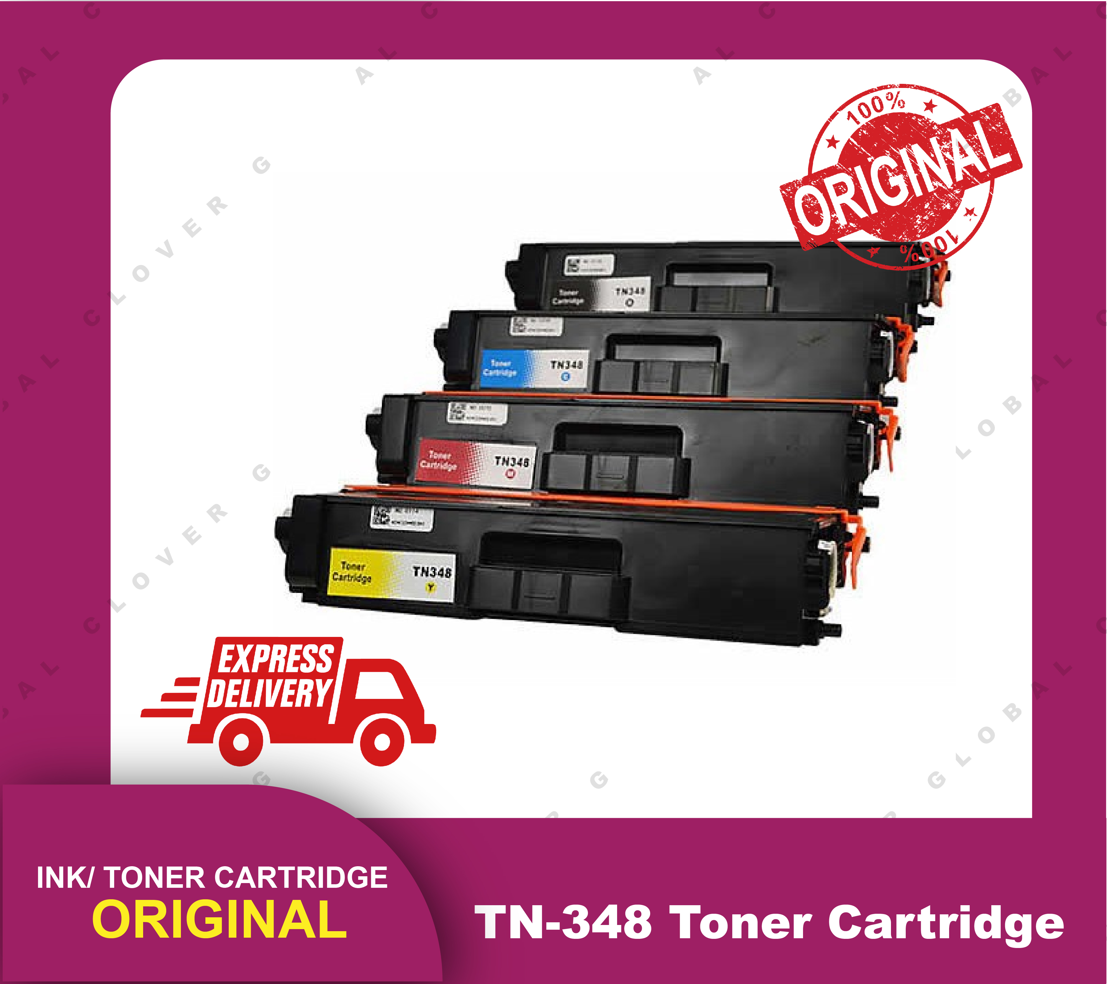 [ORIGINAL] Brother Toner Cartridge TN-348 Black Cyan Magenta Yellow