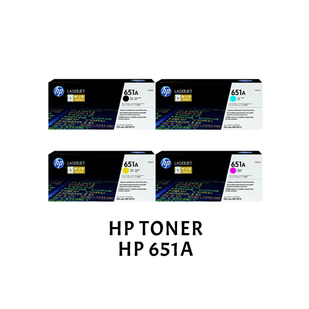 [ORIGINAL] HP Toner Cartridge 651A Black Cyan Magenta Yellow CE340A CE341A CE342A CE343A