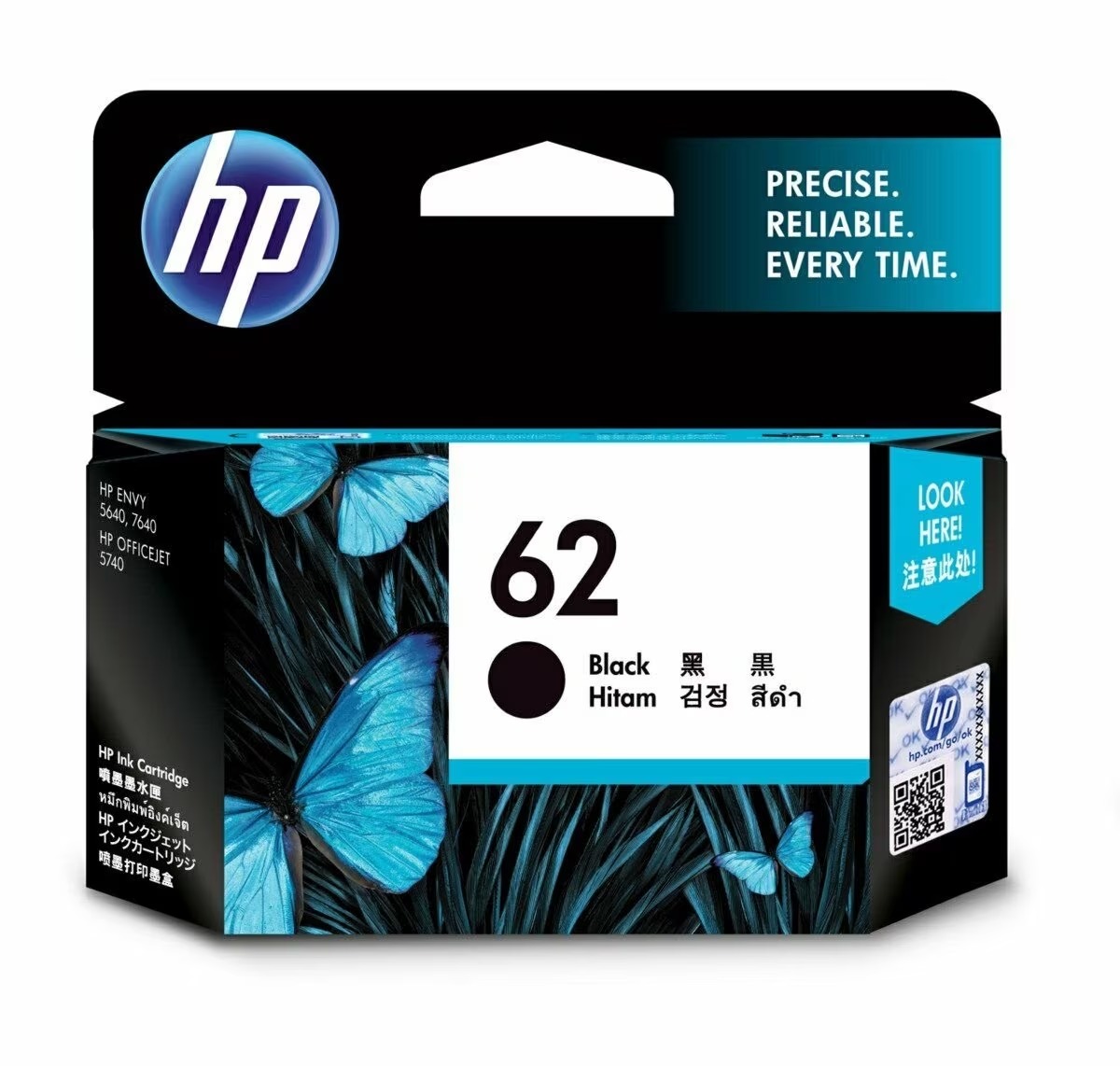 [ORIGINAL] HP Ink Cartridge HP 62/62XL BLACK TRI-COLOR C2P04AA C2P06AA C2P05AA C2P07AA