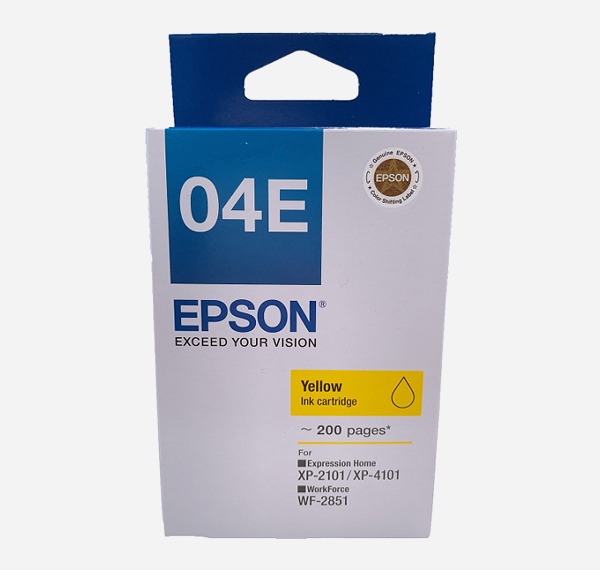 [ORIGINAL] Epson Ink Cartridge 04E Black Cyan Magenta Yellow C13T04E190 C13T04E290 C13T04E390 C13T04E490