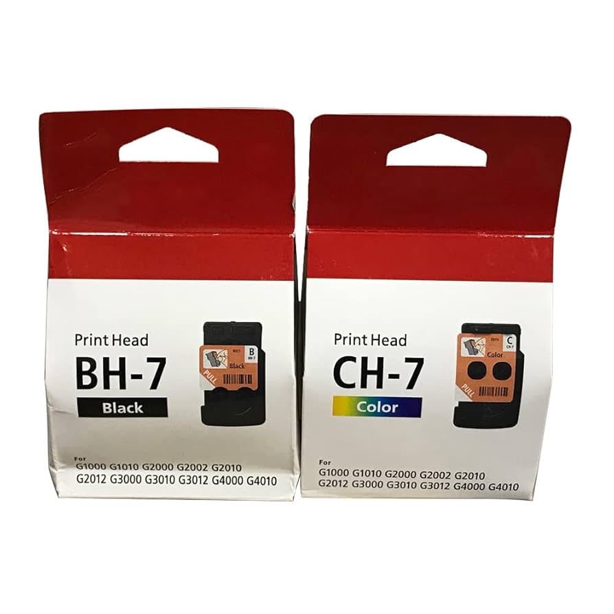 [ORIGINAL] Canon Printhead BH-7 Black CH-7 Color for Canon G1000 G2000 G3000 G4000 G2010 G3010 G4010