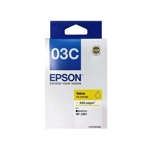 Epson Ink T03C 03C / C13T03C190 Bk / C13T03C290 Cyan / C13T03C390 Mag / C13T03C490 Yel / T03D 03D C13T03D190 [ORIGINAL]