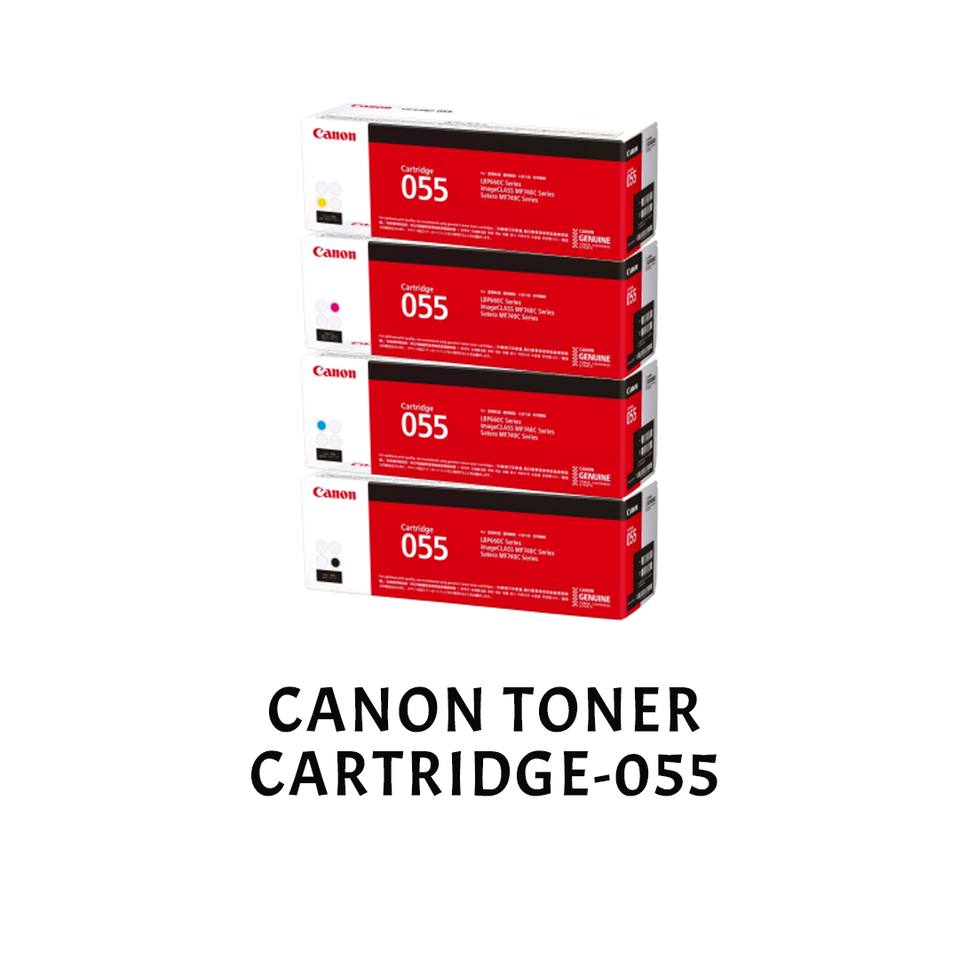 [ORIGINAL] Canon Toner Cartridge 055 Black Cyan Magenta Yellow