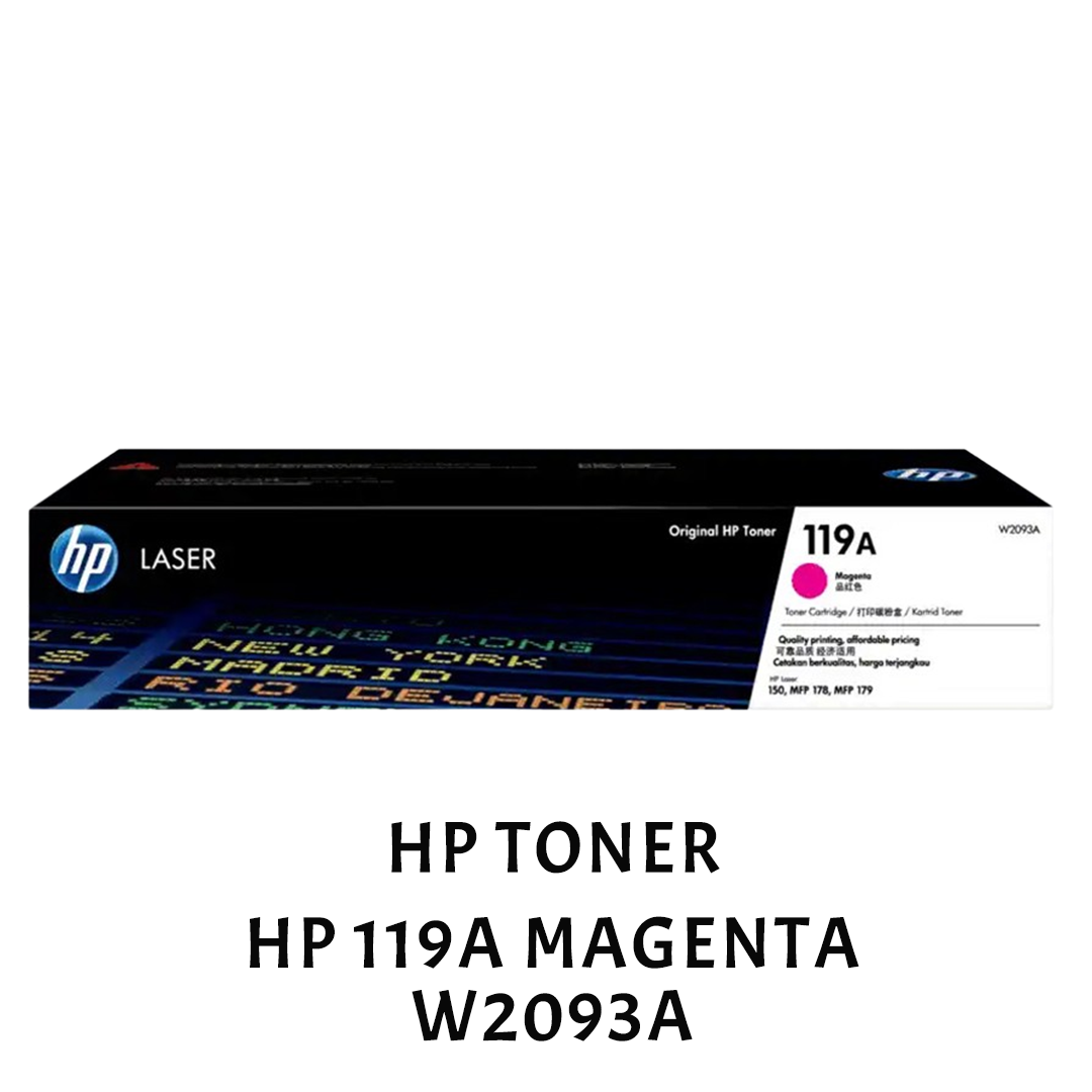 [ORIGINAL] HP Toner Cartridge 119A Black Cyan Magenta Yellow W2090A W2091A W2092A W2093A