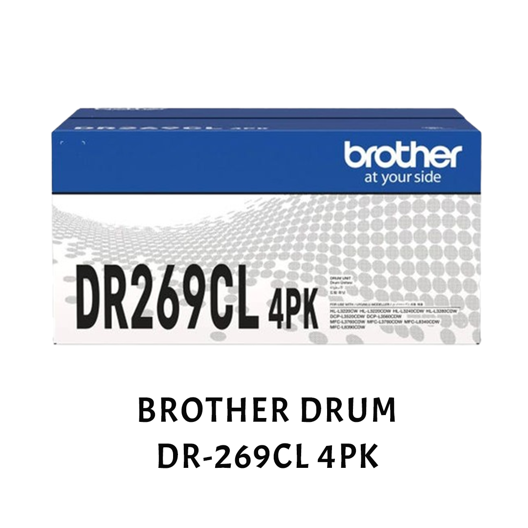 [ORIGINAL] Brother Toner Cartridge TN-269XL Black Cyan Magenta Yellow & Drum DR-269CL