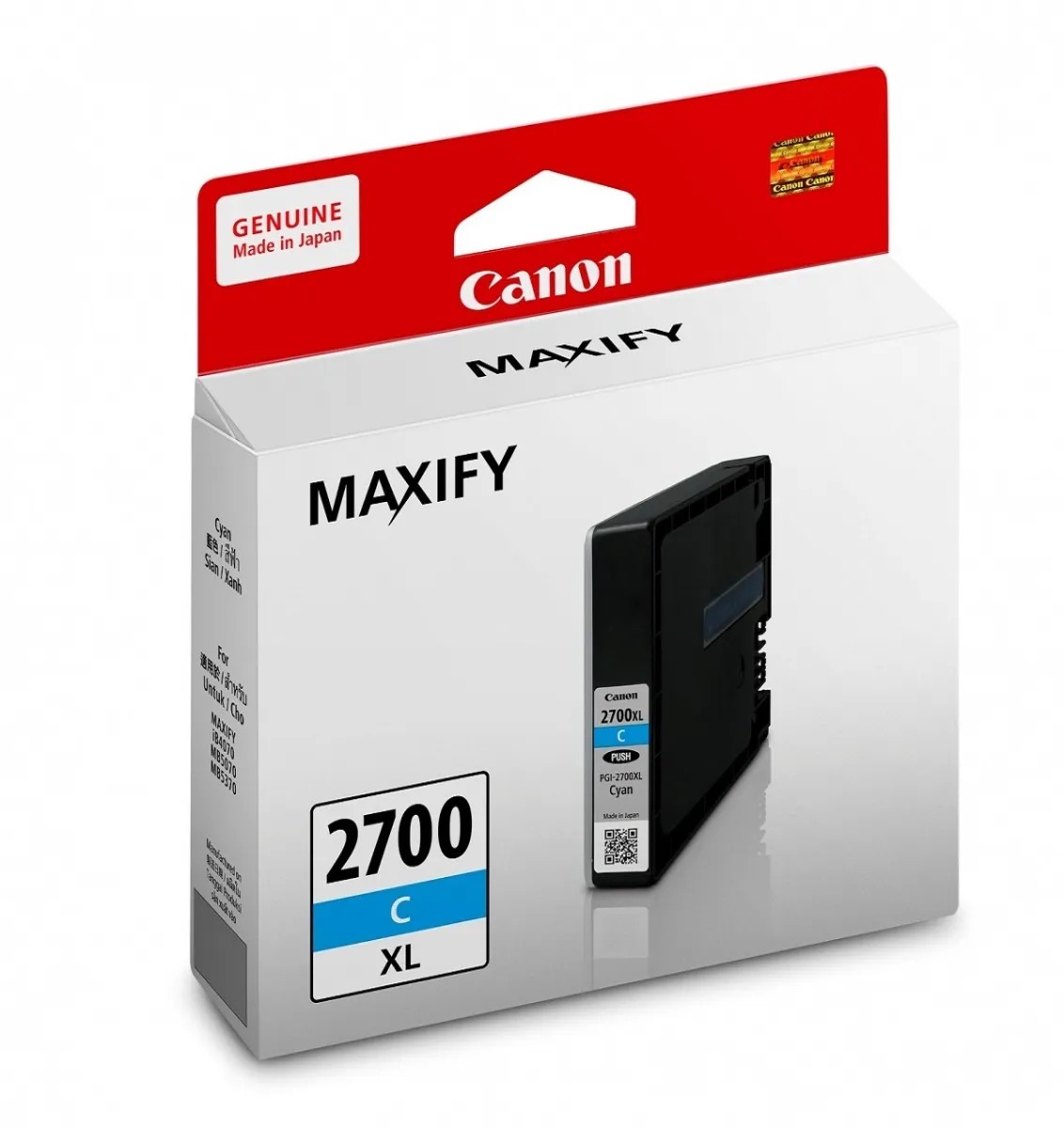 [ORIGINAL] Canon PGI-2700/PGI-2700XL Black Cyan Magenta Yellow Ink Cartridge